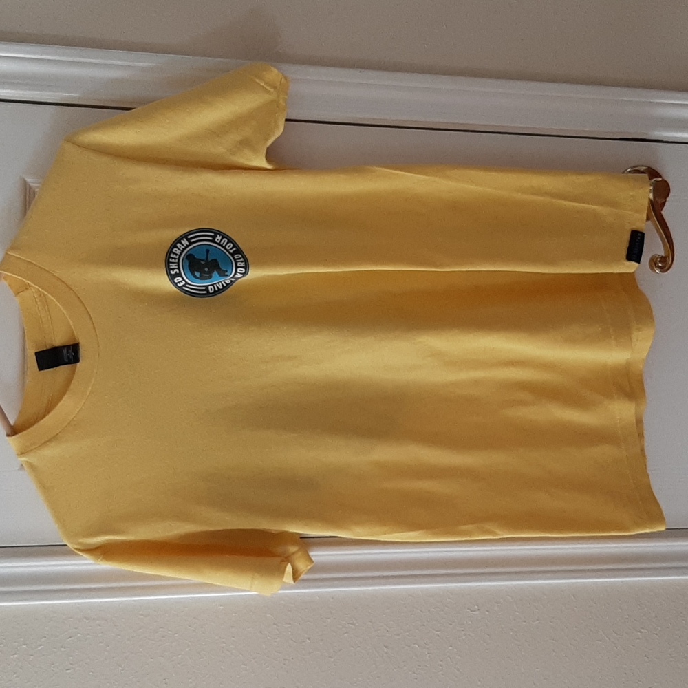 Yellow Ed Sheeran concert tee